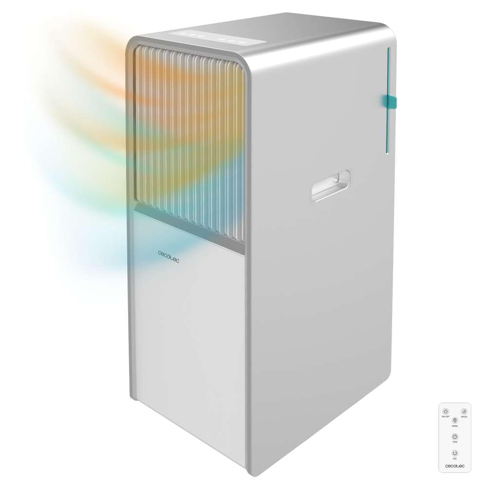 41ySZwk5CcL Cecotec Aire Acondicionado Portátil con Mando y Bomba de Calor ForceClima 12650 Style Heating. 12000 BTU, Pantalla LED, Táctil, 5 Modos, 2 Velocidades, Deshumidificador, Temporizador, 28m2 - Image 1