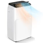 RELAX4LIFE 5 en 1 Aire Acondicionado Portátil 14000BTU, Refrigeración, Ventilador, Deshumidificador, Calefacción, Modo Nocturno, Aire Acondicionado con Mando a Distancia, Temporizador y 3 Velocidades