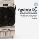 UniversalBlue, Climatizador Evaporativo 150L 750W – 18.000 m³/h, Aire Acondicionado Natural Portátil hasta 232 m², 4 Modos, 3 Velocidades, Oscilación Automática, Uso Industrial y Doméstico - Image 5