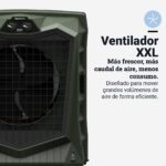 AirForce100 Climatizador Evaporativo Industrial, 100L, Portátil con Ruedas, Naves Industriales y Grandes Espacios, Caudal de aire de 13.000 m³/h, 325W, Más potencia con Menos consumo, Cobertura 100m² - Image 6