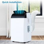 Aire Acondicionado Portátil 10000Btu/h, Climatizador Portátil 3 En 1,Bajo Consumo, Aire Acondicionado Silencioso Con Deshumidificador, Modo Sueño, Mando a Distancia,Para Hogar u Oficina Hasta 51 M² - Image 8