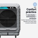 Symphony Movicool XXL-100 Climatizador Evaporativo Industrial PRO, 100 L, 625W, Caudal 18000 m³/h, 3 Filtros XL, Ruedas, Gran Potencia, 120m², Ventilador XXL - Image 5