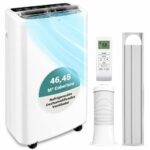 SereneLife Aire Acondicionado Portátil, 13.000 BTU, Móvil, Silencioso, Deshumidificador, Ventilador, Kit Escape Ventana, Mando a distancia, Ideal para la casa y oficina