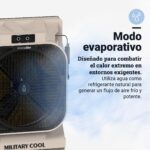 UniversalBlue, Climatizador Evaporativo 150L 750W – 18.000 m³/h, Aire Acondicionado Natural Portátil hasta 232 m², 4 Modos, 3 Velocidades, Oscilación Automática, Uso Industrial y Doméstico - Image 7