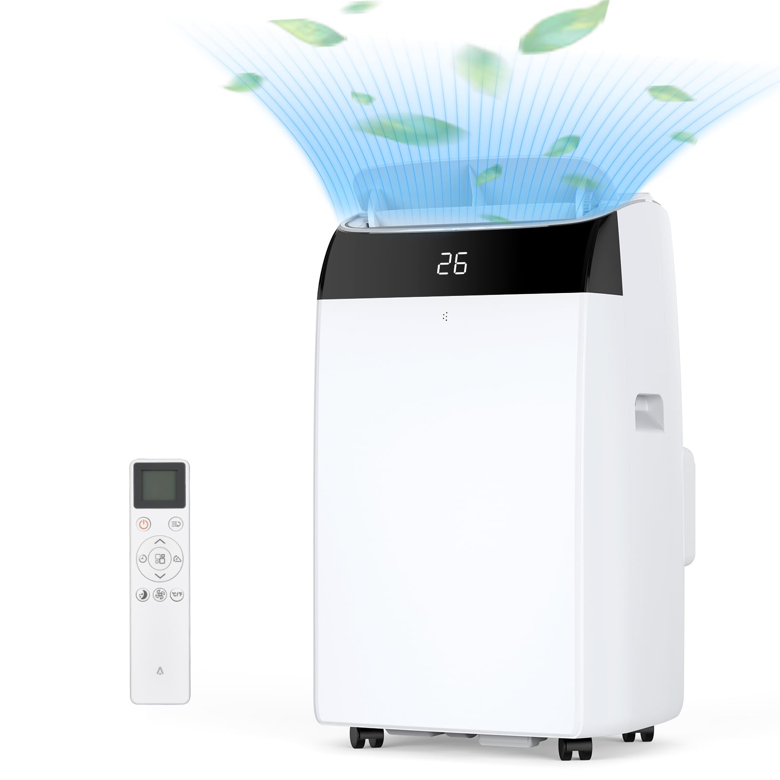 61YMCGOqrcL Aire Acondicionado Portátil 12000Btu/h, Climatizador Portátil 3 En 1,Bajo Consumo, Aire Acondicionado Silencioso Con Deshumidificador, Modo Sueño, Mando a Distancia,Para Hogar u Oficina Hasta 51 M² - Image 1
