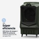 AirForce100 Climatizador Evaporativo Industrial, 100L, Portátil con Ruedas, Naves Industriales y Grandes Espacios, Caudal de aire de 13.000 m³/h, 325W, Más potencia con Menos consumo, Cobertura 100m² - Image 4