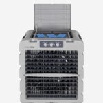 UNIVERSALBLUE Climatizador Evaporativo 120L, Caudal 10.000 m³/h, Cobertura 80 m², 350W, 3 Packs de Hielo, con Ruedas, Interiores y Exteriores, Almacenes - Image 3