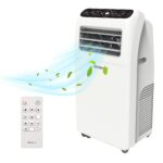 SHINCO 12000BTU Aire Acondicionado Portátil, 3.5kW, Función 3 en 1 con Tubo de Escape, Refrigeración, Deshumidificación y Ventilación, Eco R290