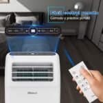 SHINCO Wifi Mobile Air Conditioner 12000 BTU/h, Eco R290, 3.5 kW, 4 en 1 Refrigeración, Calefacción, Ventilador, Deshumidificador, Blanco - Image 8