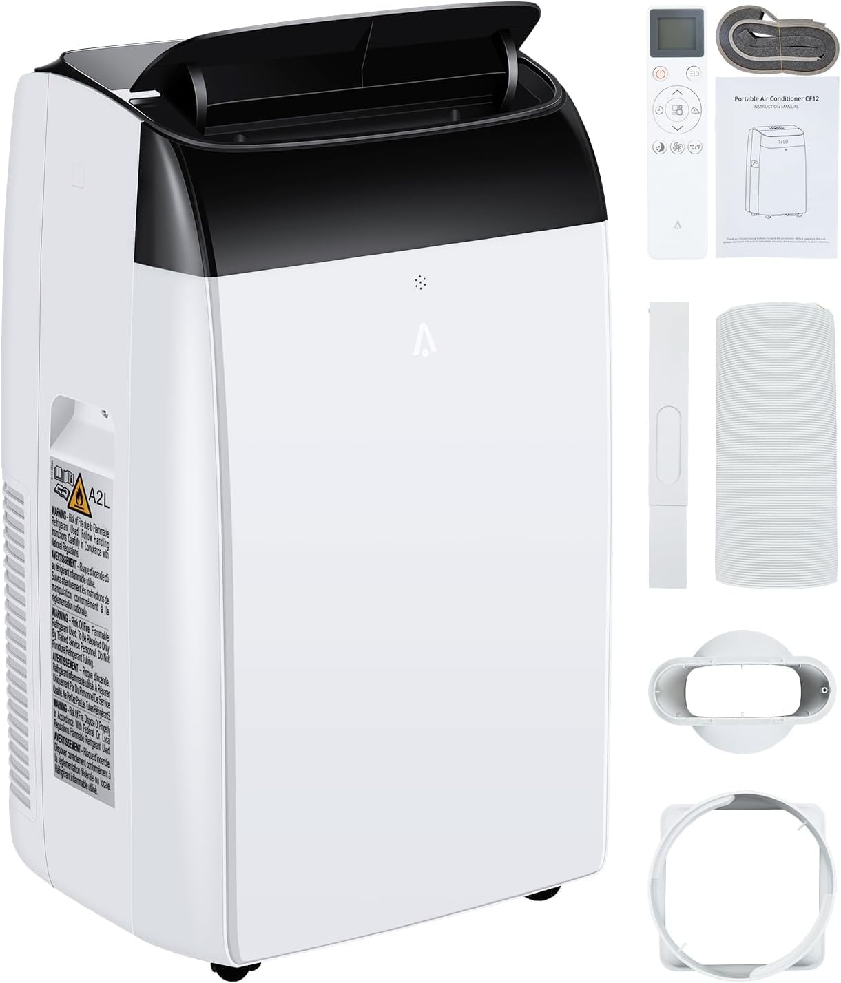 61vj5Qg-lvL Aire Acondicionado Portátil 12000Btu/h, Climatizador Portátil 3 En 1,Bajo Consumo, Aire Acondicionado Silencioso Con Deshumidificador, Modo Sueño, Mando a Distancia,Para Hogar u Oficina Hasta 51 M² - Image 1