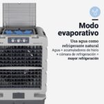 UniversalBlue, Climatizador Evaporativo 120L 750W – 13.000 m³/h, Aire Acondicionado Natural Portátil para hasta 150 m², 3 Velocidades, Oscilación, Uso Industrial y Doméstico - Image 6