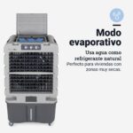 UNIVERSALBLUE Climatizador Evaporativo 120L, Caudal 10.000 m³/h, Cobertura 80 m², 350W, 3 Packs de Hielo, con Ruedas, Interiores y Exteriores, Almacenes - Image 4