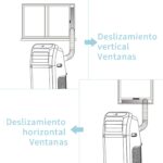 SHINCO 12000BTU Aire Acondicionado Portátil, 3.5kW, Función 3 en 1 con Tubo de Escape, Refrigeración, Deshumidificación y Ventilación, Eco R290 - Image 7
