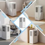 OKYUK Aire Acondicionado Portatil, 200 W de ahorro energético, refrigerante ecológico R290, 3 en 1 Refrigera, Ventila y Deshumidifica,Cobertura 15-20m2.Con tubo de escape (Blanco) - Image 7