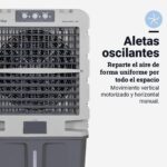 UniversalBlue, Climatizador Evaporativo 120L 750W – 13.000 m³/h, Aire Acondicionado Natural Portátil para hasta 150 m², 3 Velocidades, Oscilación, Uso Industrial y Doméstico - Image 4