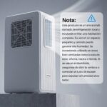 OKYUK Aire Acondicionado Portatil, 200 W de ahorro energético, refrigerante ecológico R290, 3 en 1 Refrigera, Ventila y Deshumidifica,Cobertura 15-20m2.Con tubo de escape (Blanco) - Image 8