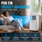 Aire acondicionado portátil inteligente Könighaus 7000 BTU para habitaciones de hasta 20 m² – eficiente energéticamente (A) – mando a distancia y control mediante app incluidos - Image 4