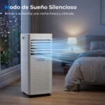 LEENON 9000 BTU Aire Acondicionado Portátil 4 en 1 Climatizador Portatil Deshumidificador Ventilación, Modo Sueño, Control Remoto, Temporizador 24H, Incluye Kit Ventana, Ar Condicionado Hasta 35m² - Image 5