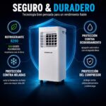 Aire acondicionado portátil inteligente Könighaus 7000 BTU para habitaciones de hasta 20 m² – eficiente energéticamente (A) – mando a distancia y control mediante app incluidos - Image 3