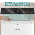 SereneLife Aire Acondicionado Portátil, 13.000 BTU, Móvil, Silencioso, Deshumidificador, Ventilador, Kit Escape Ventana, Mando a distancia, Ideal para la casa y oficina - Image 9