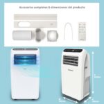 SHINCO 12000BTU Aire Acondicionado Portátil, 3.5kW, Función 3 en 1 con Tubo de Escape, Refrigeración, Deshumidificación y Ventilación, Eco R290 - Image 8