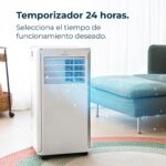 Cecotec Aire Acondicionado Portátil con Mando a Distancia ForceClima 9100 Essential. 9000BTU, Bajo Consumo, Pantalla LED, 4 Modos, 2 Velocidades, Cobertura 25m2 - Image 7