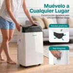 SereneLife Aire Acondicionado Portatil 16000BTU con WiFi y Calefaccion Inverter, Climatizador 4 en 1, con Deshumidificador y Ventilador, Modo Sleep, con Kit de Ventana para estancias de hasta 32 m² - Image 5