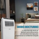 SHINCO Wifi Mobile Air Conditioner 12000 BTU/h, Eco R290, 3.5 kW, 4 en 1 Refrigeración, Calefacción, Ventilador, Deshumidificador, Blanco - Image 4