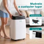 SereneLife Aire Acondicionado Portátil, 7.000 BTU, Móvil, Silencioso, Deshumidificador, Ventilador, Mando a Distancia, Ideal para el hogar u Oficina - Image 6